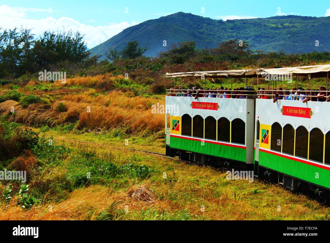 St Kitts, Caribbean - March 1st 2018: The St Kitts Scenic Railway