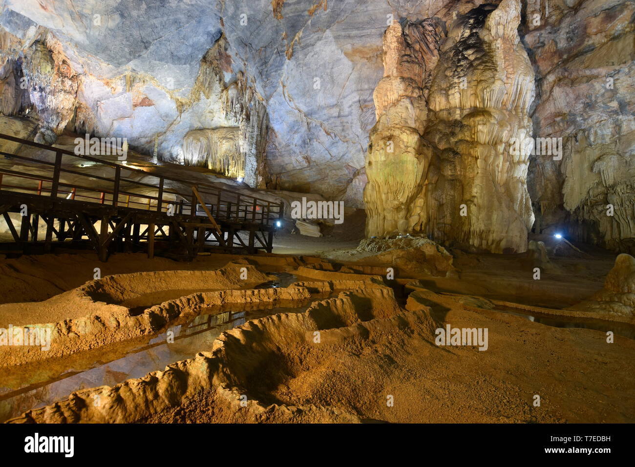 Paradise Cave, Thien-Duong-Cave, Phong Nha-Ke Bang National Park, Bo Trach Ditstict, Vietnam Stock Photo