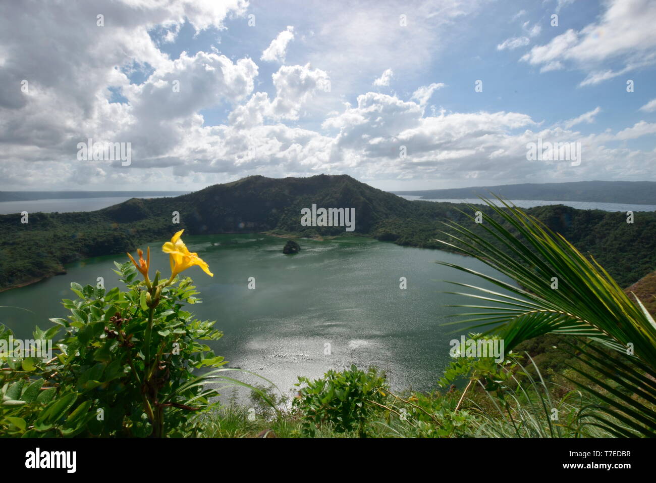 Taal Lake, Taal Volcano, Bulkang Taal, Luzon, Philippines Stock Photo