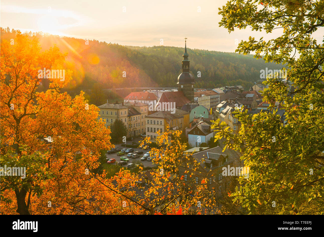Bad Schandau, Nationalpark Saechsische Schweiz, Sachsen, Deutschland Stock Photo