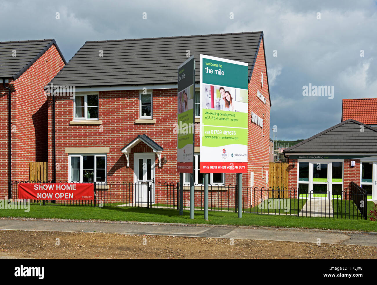 Houses in the Mile, a new housing development by Persimmon Homes, near