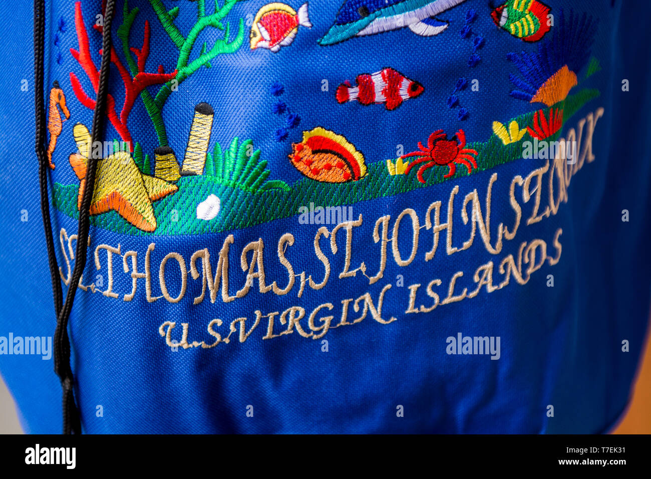 Souvenirs in downtown Charlotte Amalie, St. Thomas, US Virgin Islands