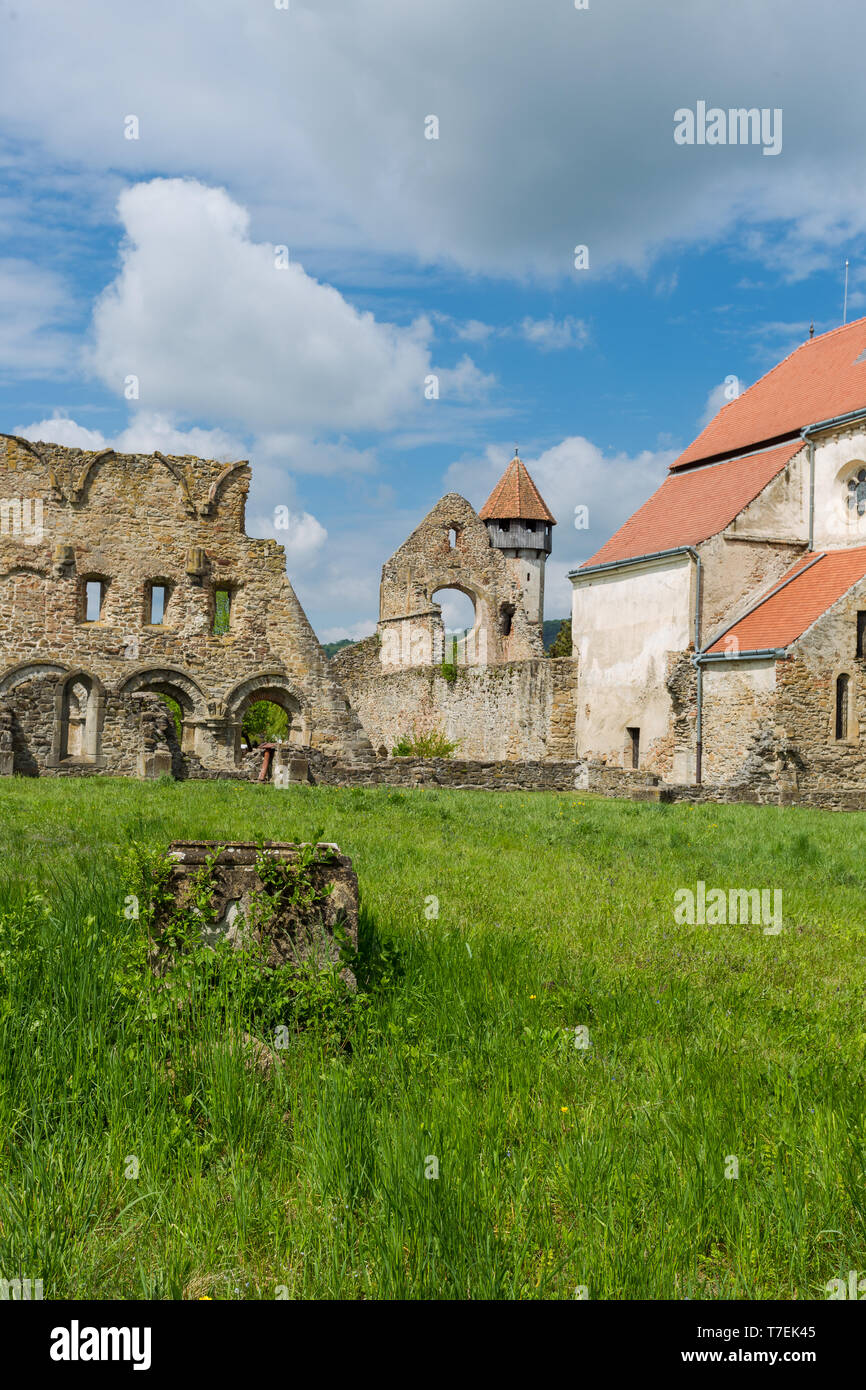 Cistercian order monastery abandoned in Carta, Sibiu county, in Romania Stock Photo