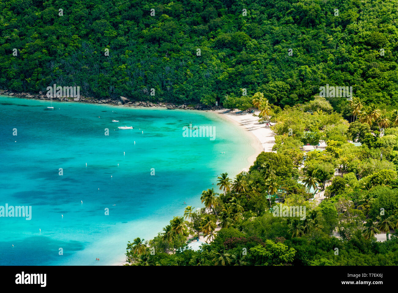 Magens Bay Beach, St. Thomas, US Virgin Islands. Stock Photo