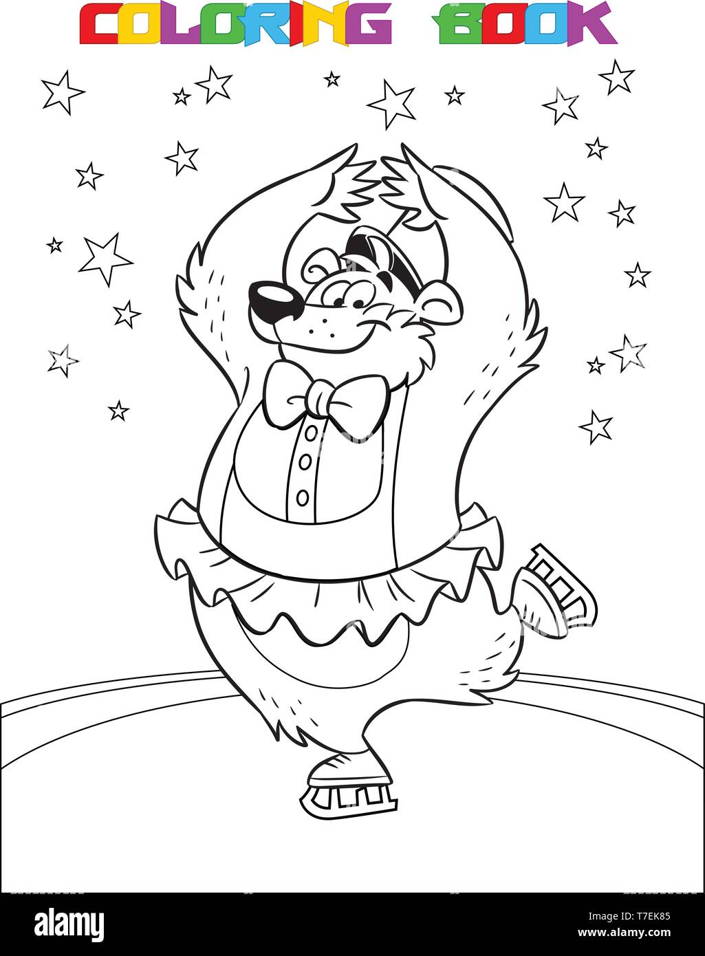 Circus Bear Coloring Pages