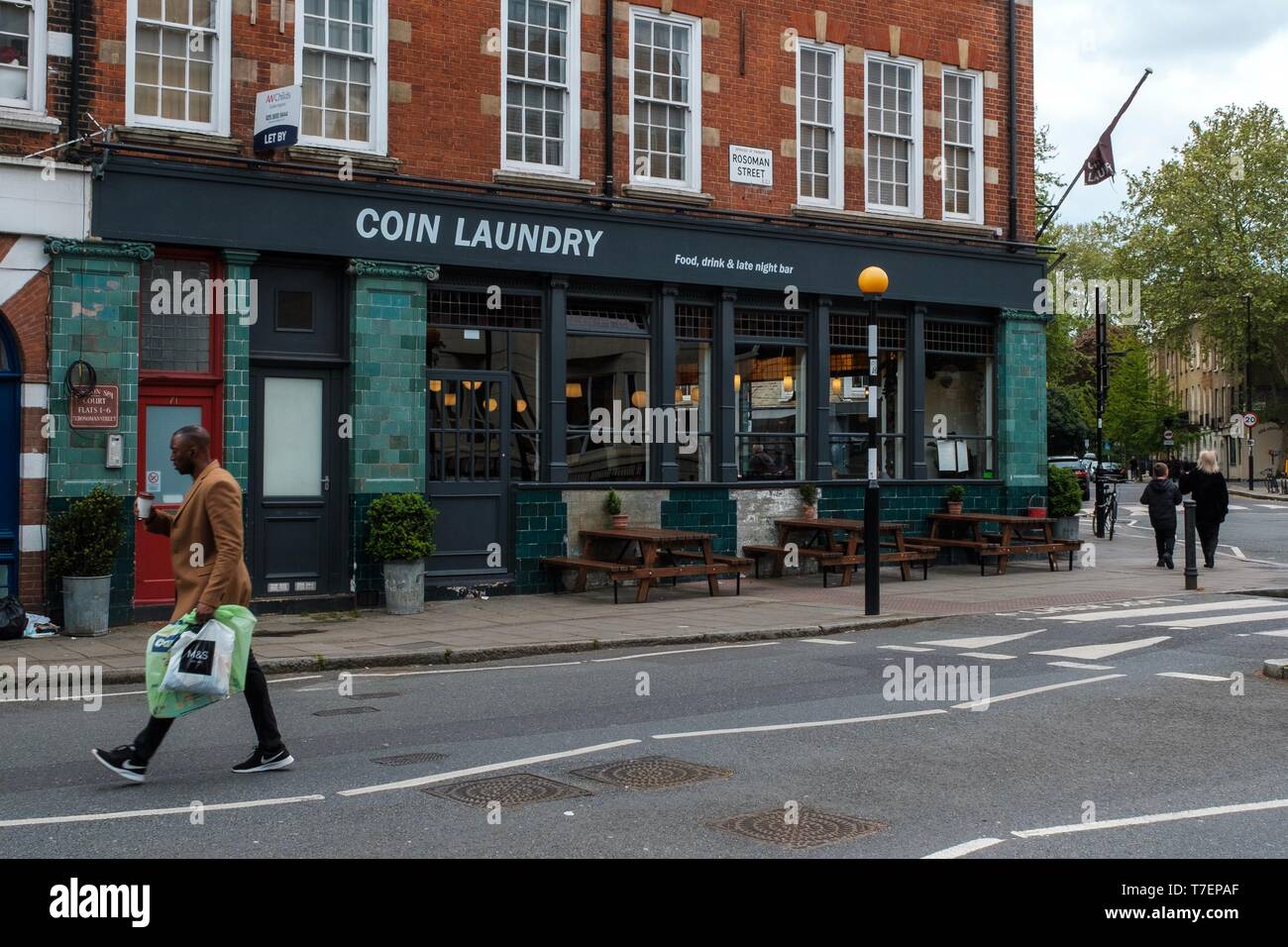 Coin Laundry, Rosoman Street, London Stock Photo Alamy