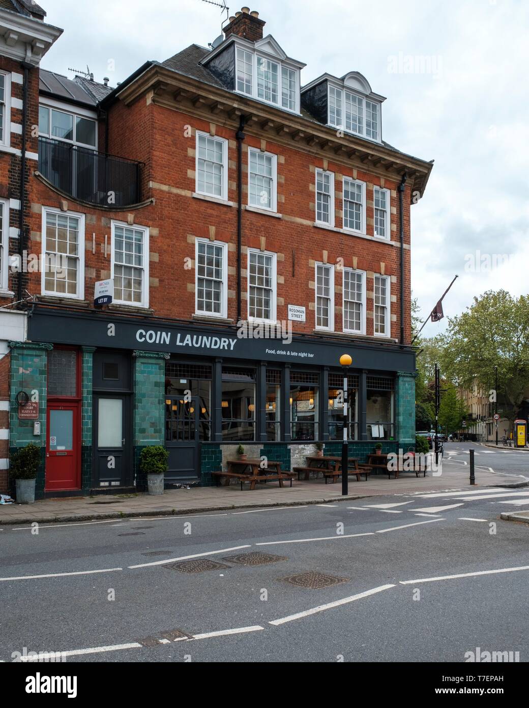 Coin Laundry, Rosoman Street, London Stock Photo Alamy
