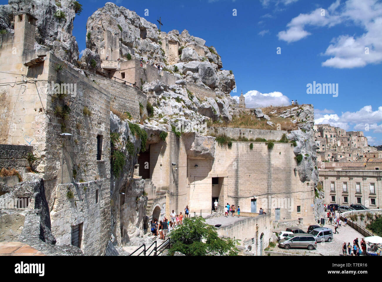 Matera, Basilicata, Italy, The Sassi and the Park of the Rupestrian Churches of Matera, UNESCO World Heritage Centre Stock Photo