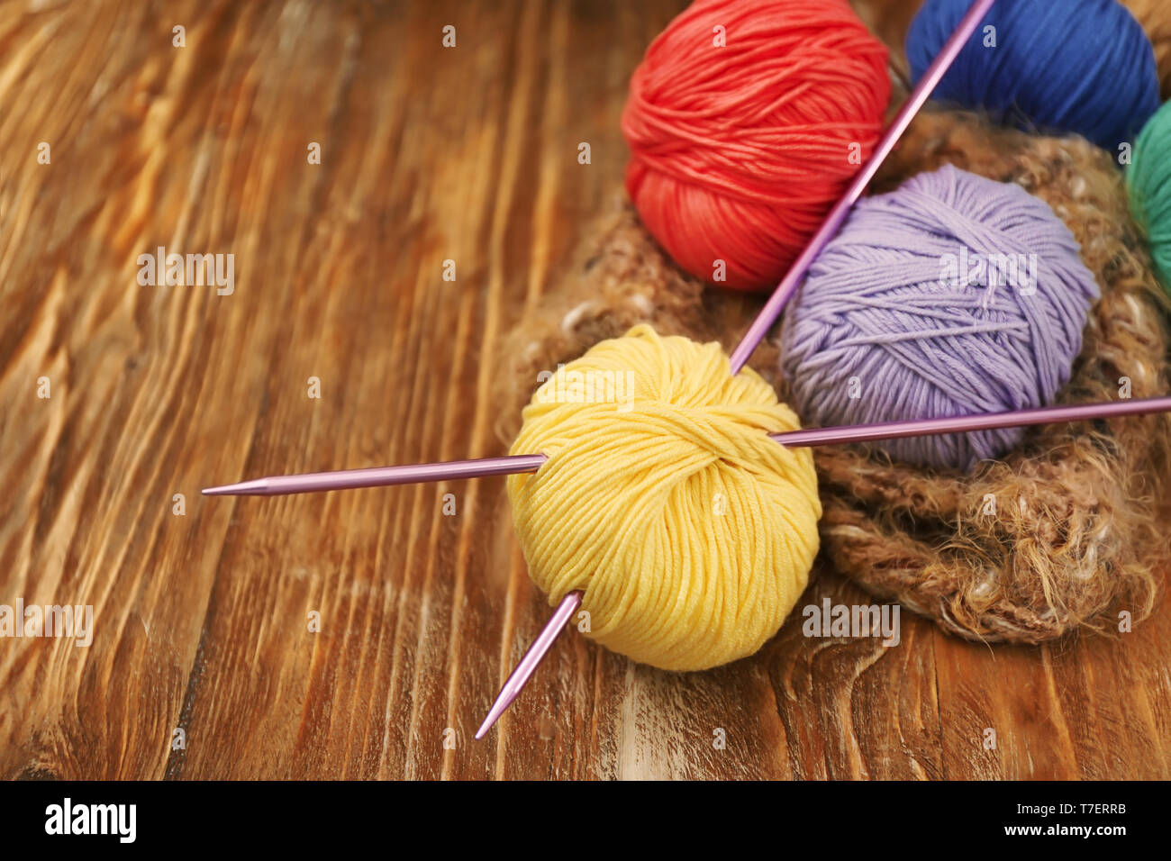 Crocheting needles hi-res stock photography and images - Page 7 - Alamy