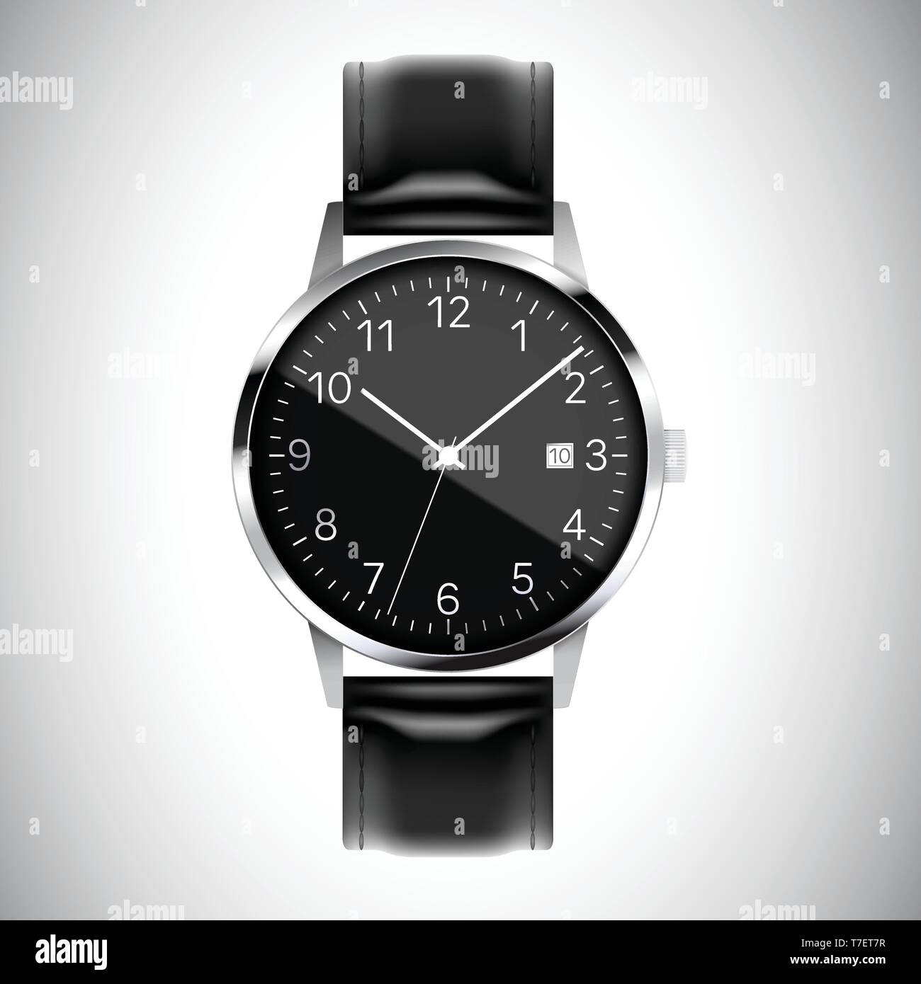 Black metal wrist watch for mens online