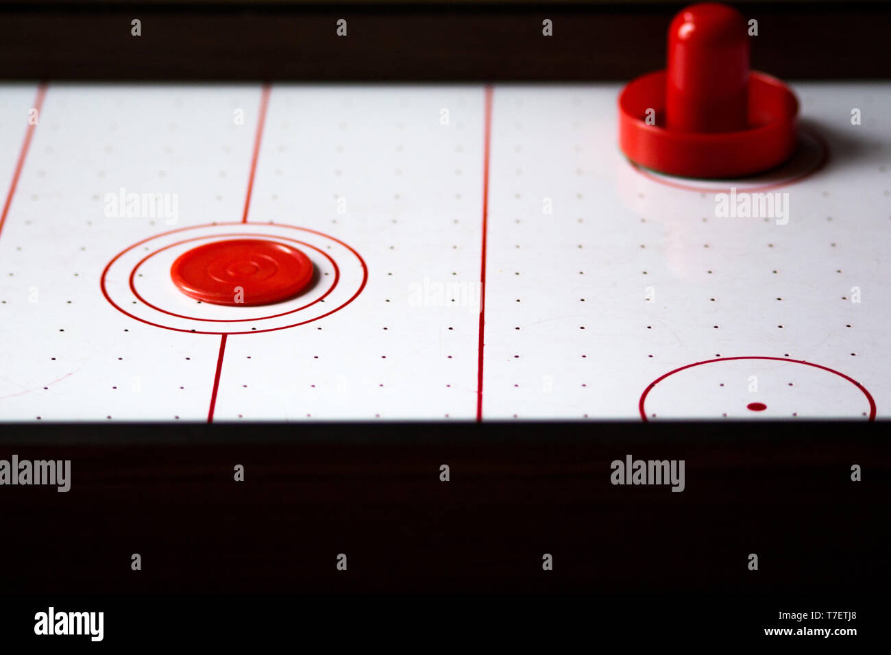 Air Hockey Table Close Up Stock Photo 245574400 Alamy
