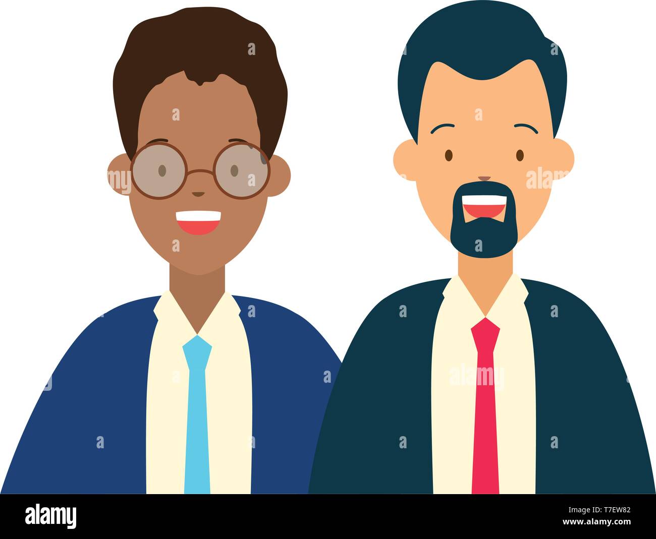 two men diversity characters Stock Vector Image & Art - Alamy