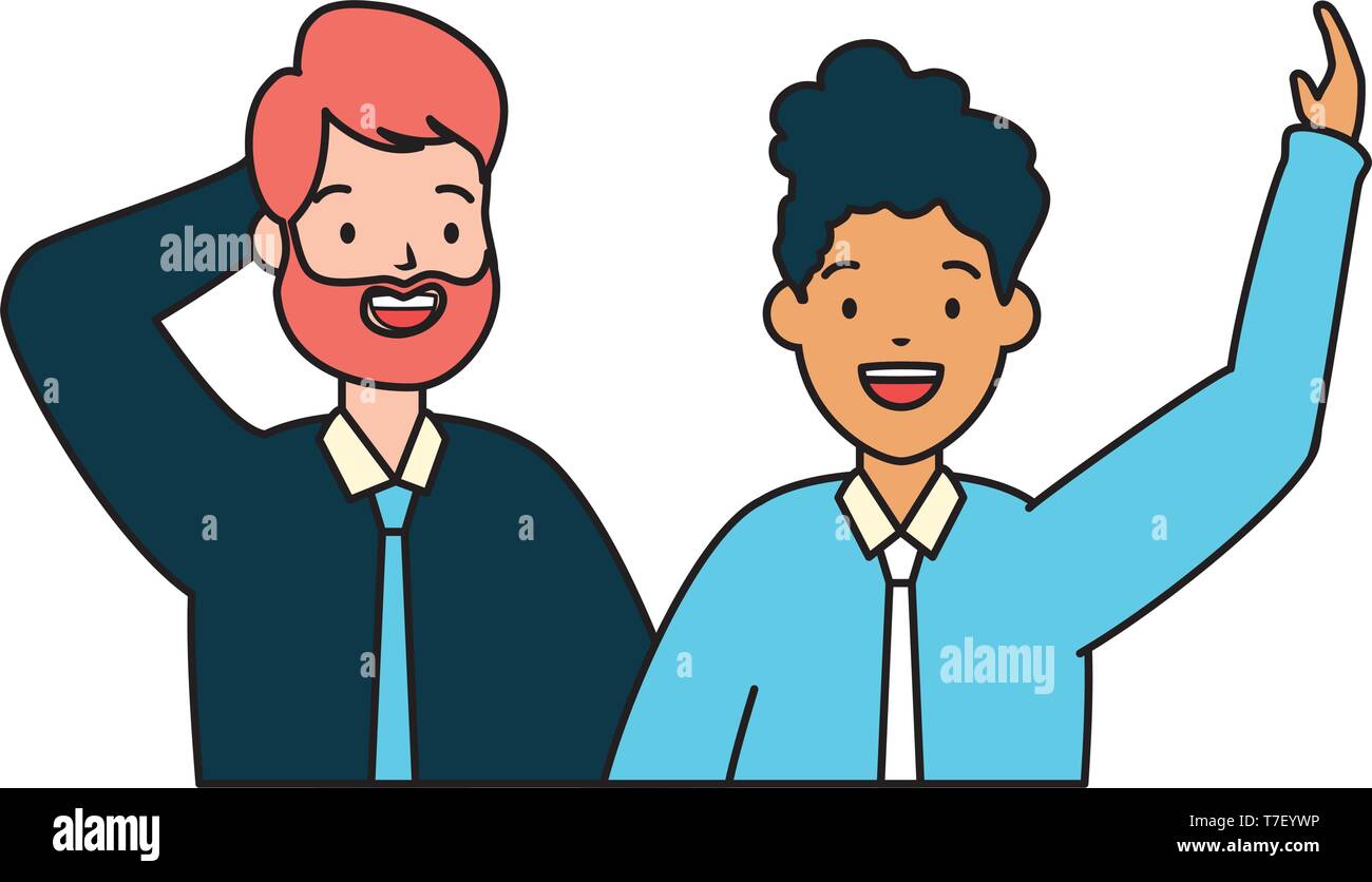two men diversity characters Stock Vector Image & Art - Alamy