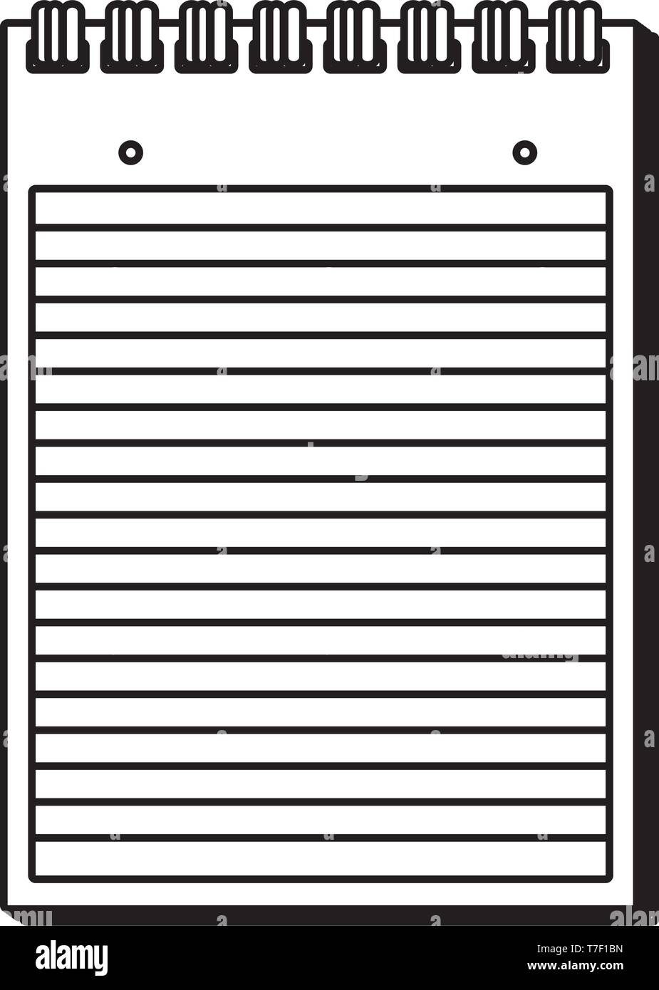 paper notepad isolated icon Stock Vector Image & Art - Alamy