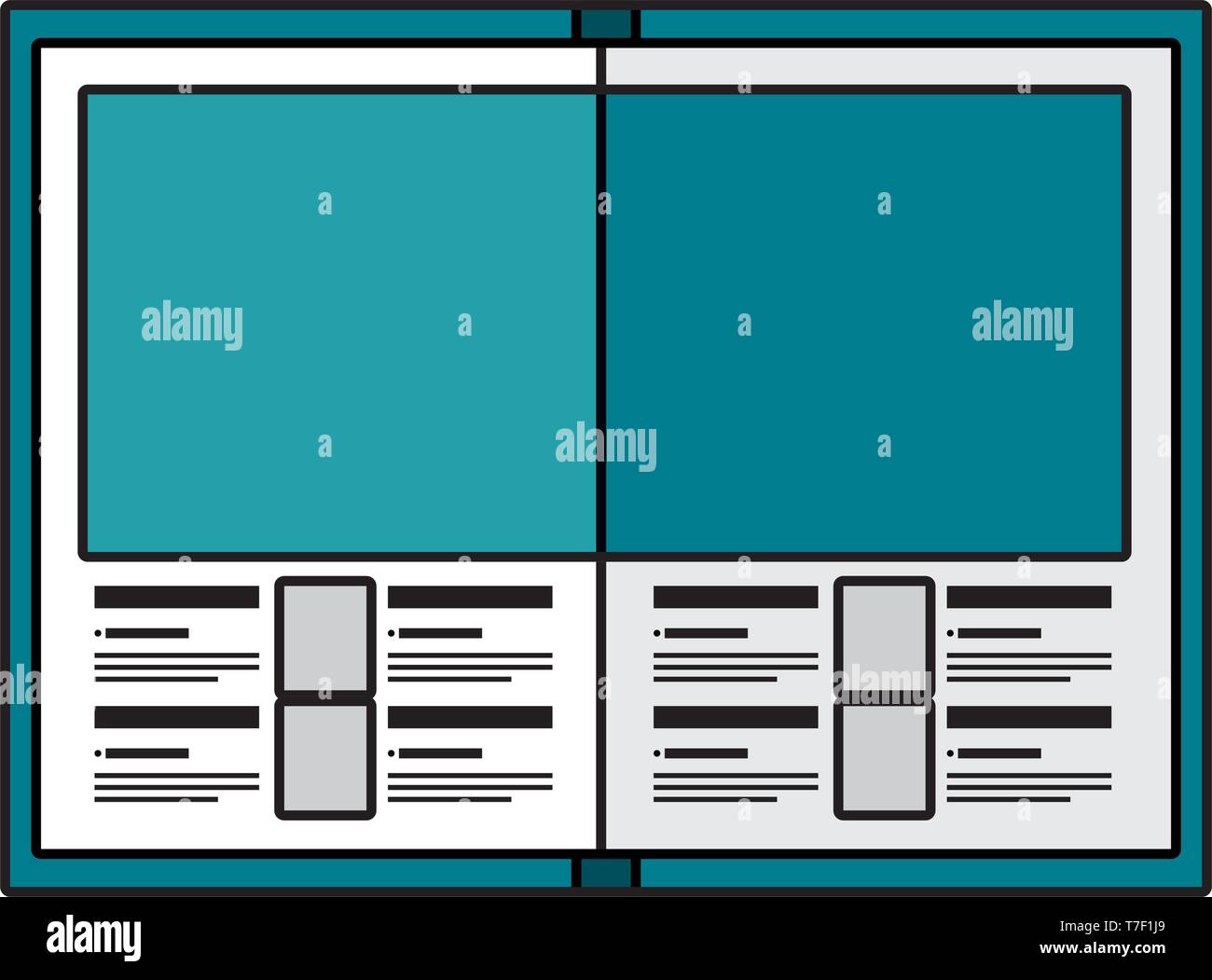 flyer paper print icon Stock Vector - Flyer Paper Print Icon T7F1J9 