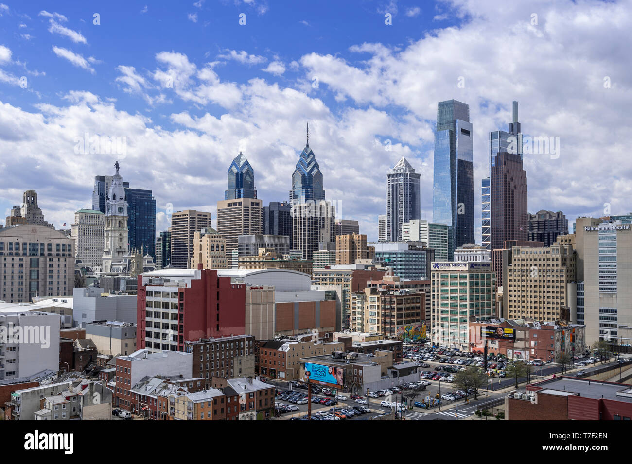 Philadelphia Pennsylvania USA Skyline, day time sunny day Stock Photo