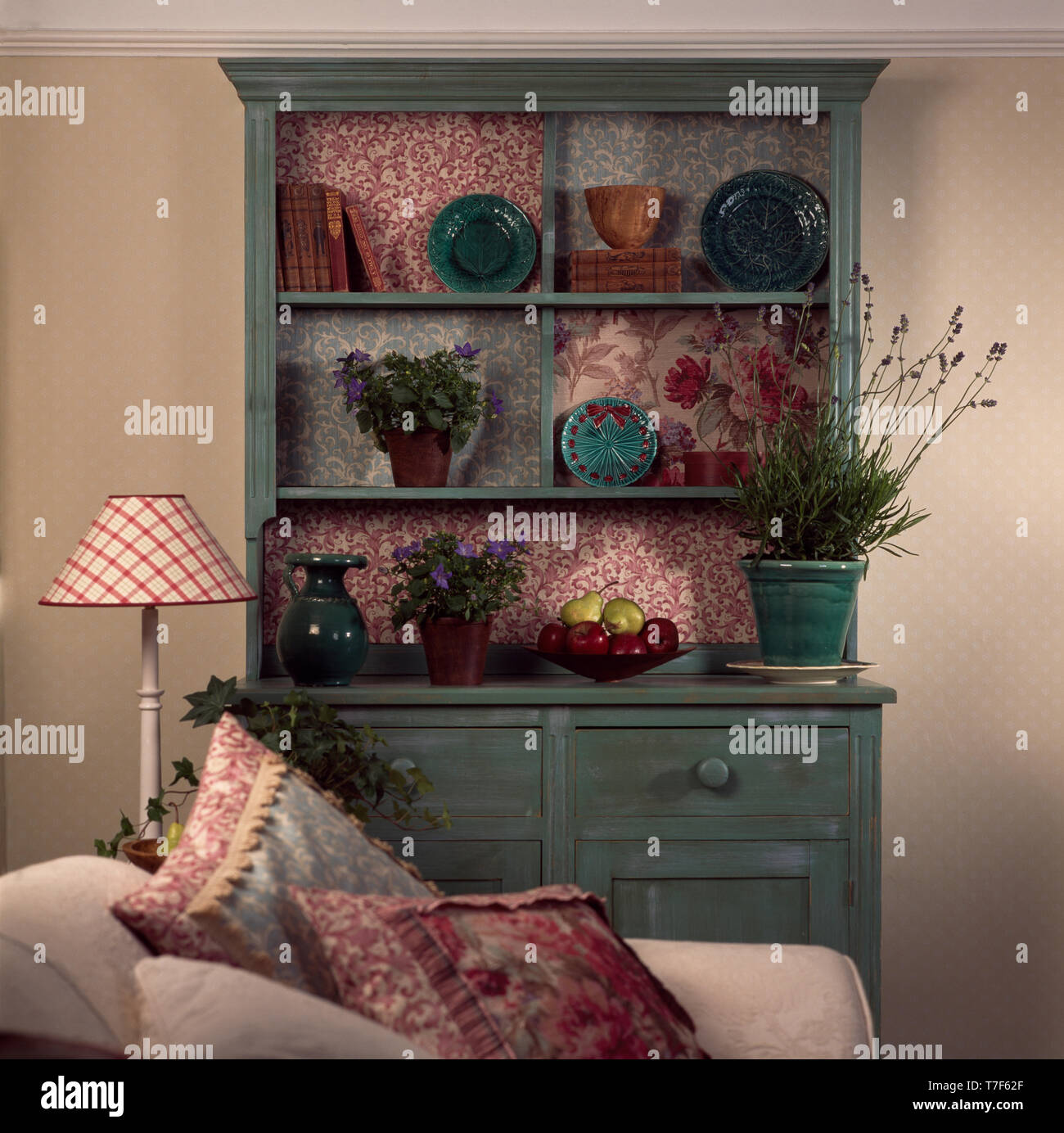 Newly painted and renovation dresser in living room Stock Photo Alamy