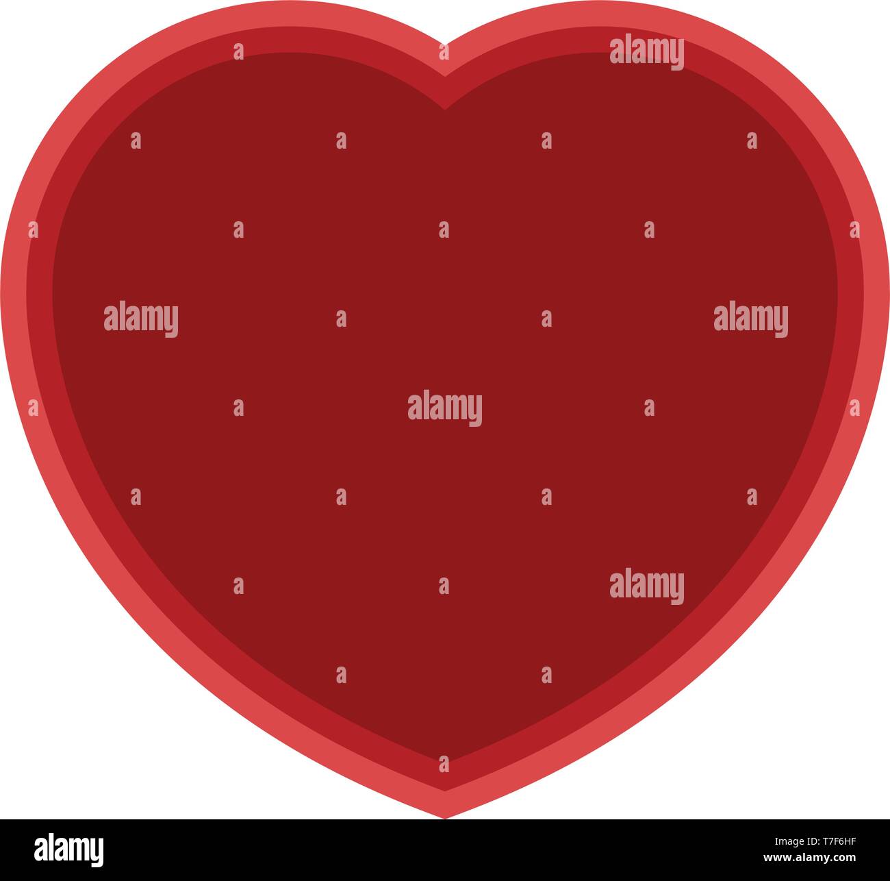 Isolated heart shape symbol on white background Stock Vector Image ...