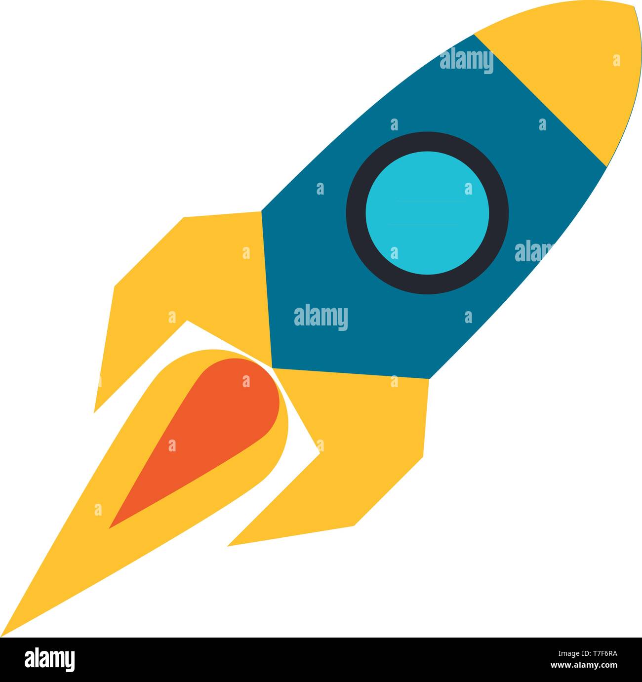 rocket taking off cartoon Stock Vector Image & Art - Alamy