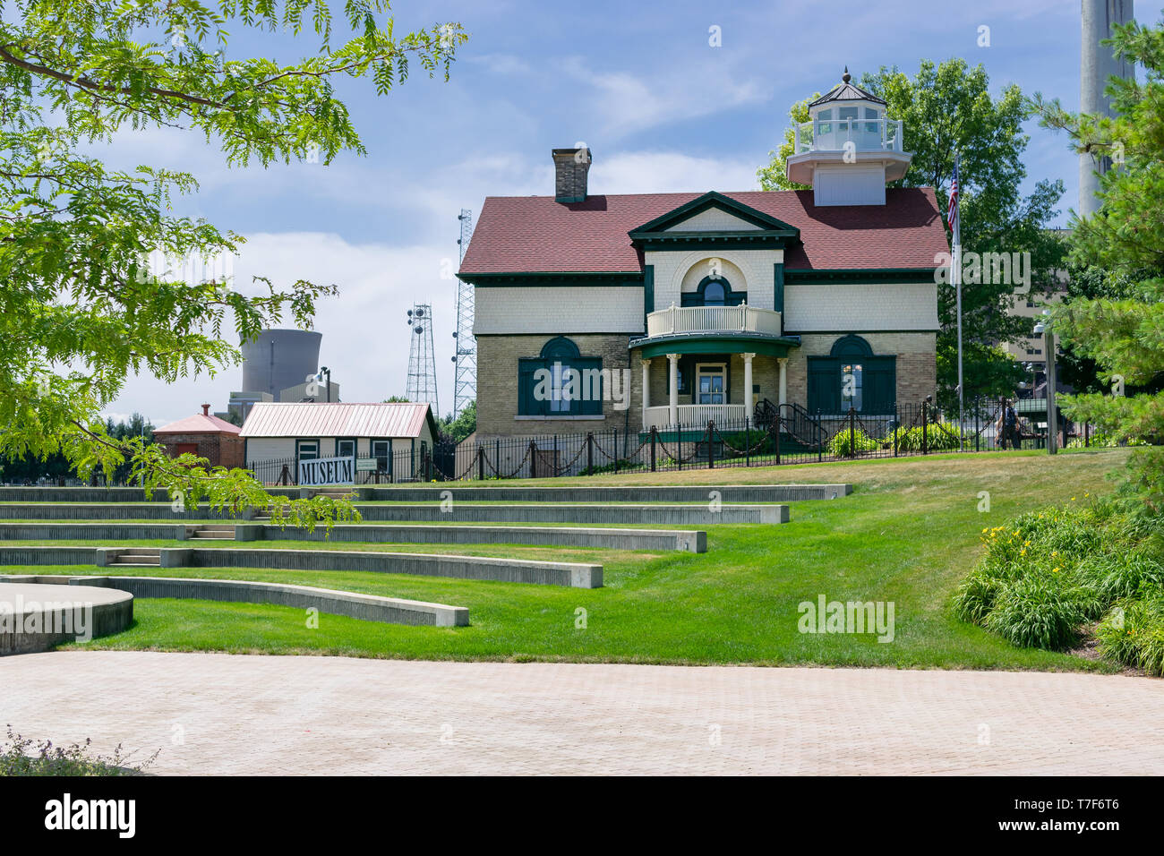 Michigan City, Indiana / USA on July 28th 2018 Washington Park