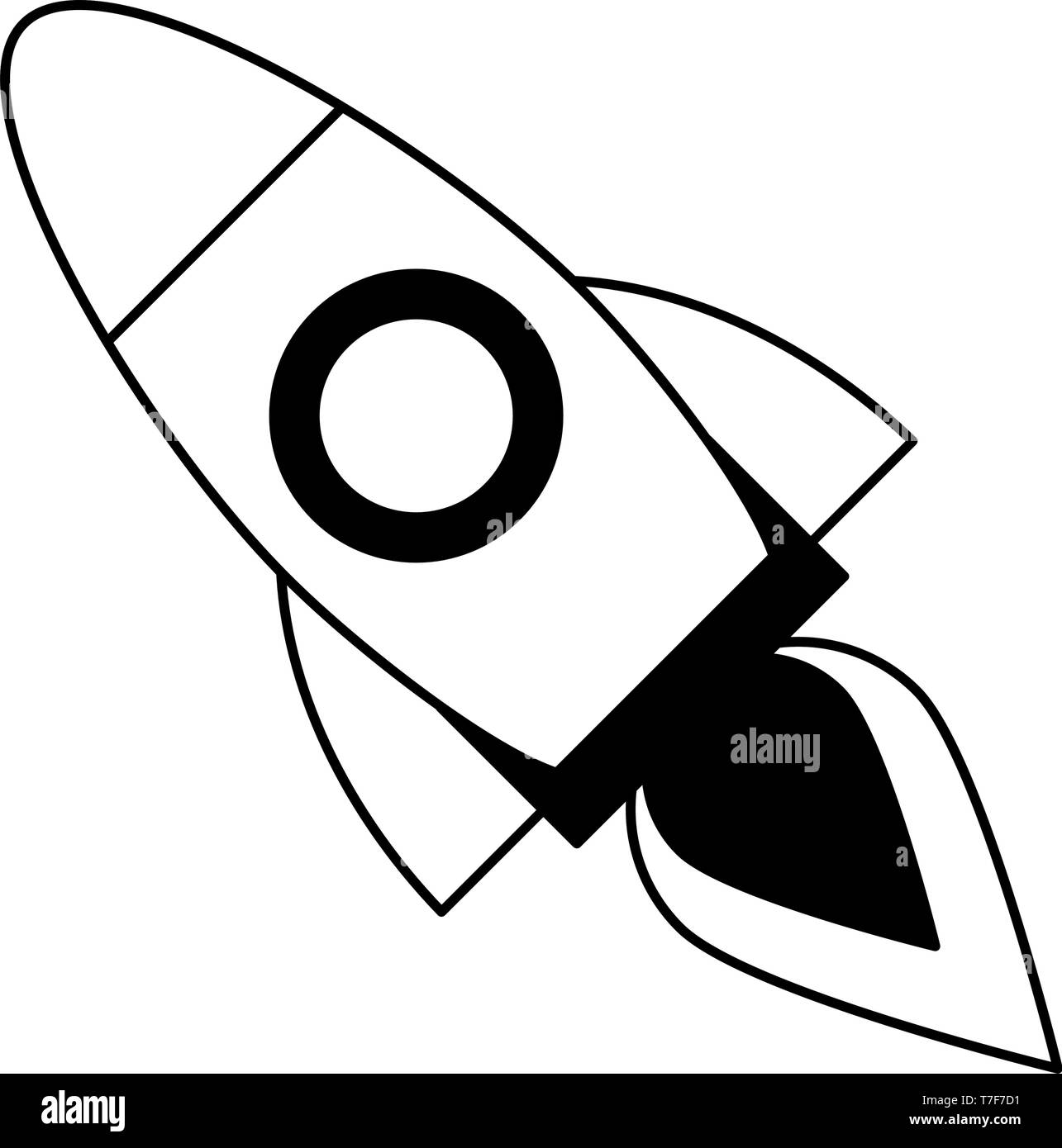 rocket taking off cartoon Stock Vector Image & Art - Alamy