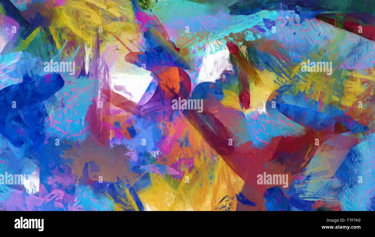 Abstract impressionism style oil painting background. Home decor wall ...