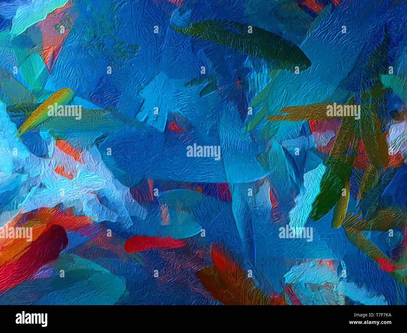 Abstract impressionism style oil painting background. Home decor wall ...