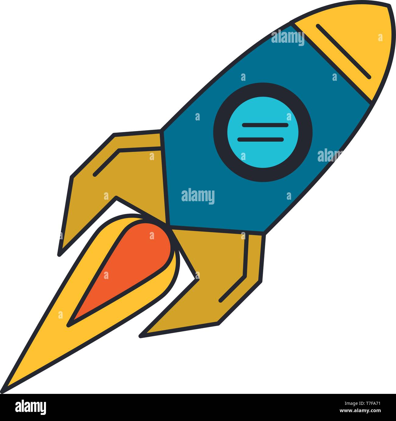 rocket taking off cartoon Stock Vector Image & Art - Alamy