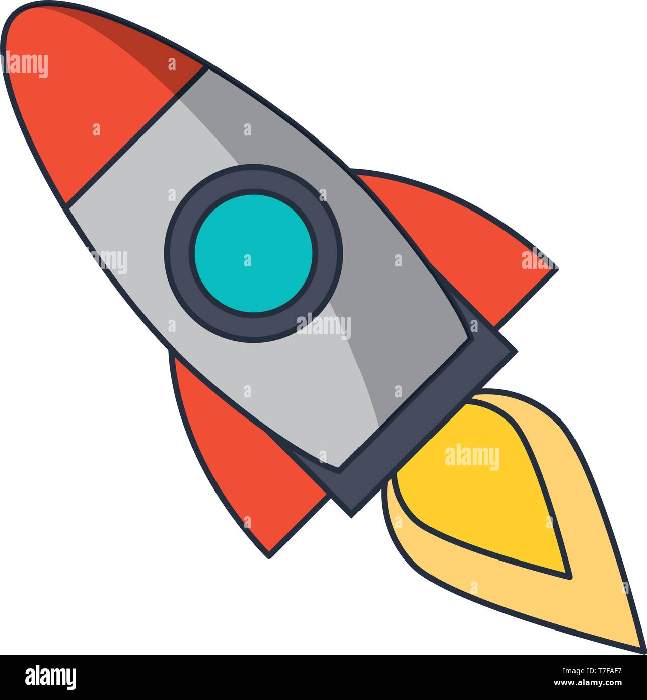 rocket taking off cartoon Stock Vector Image & Art - Alamy