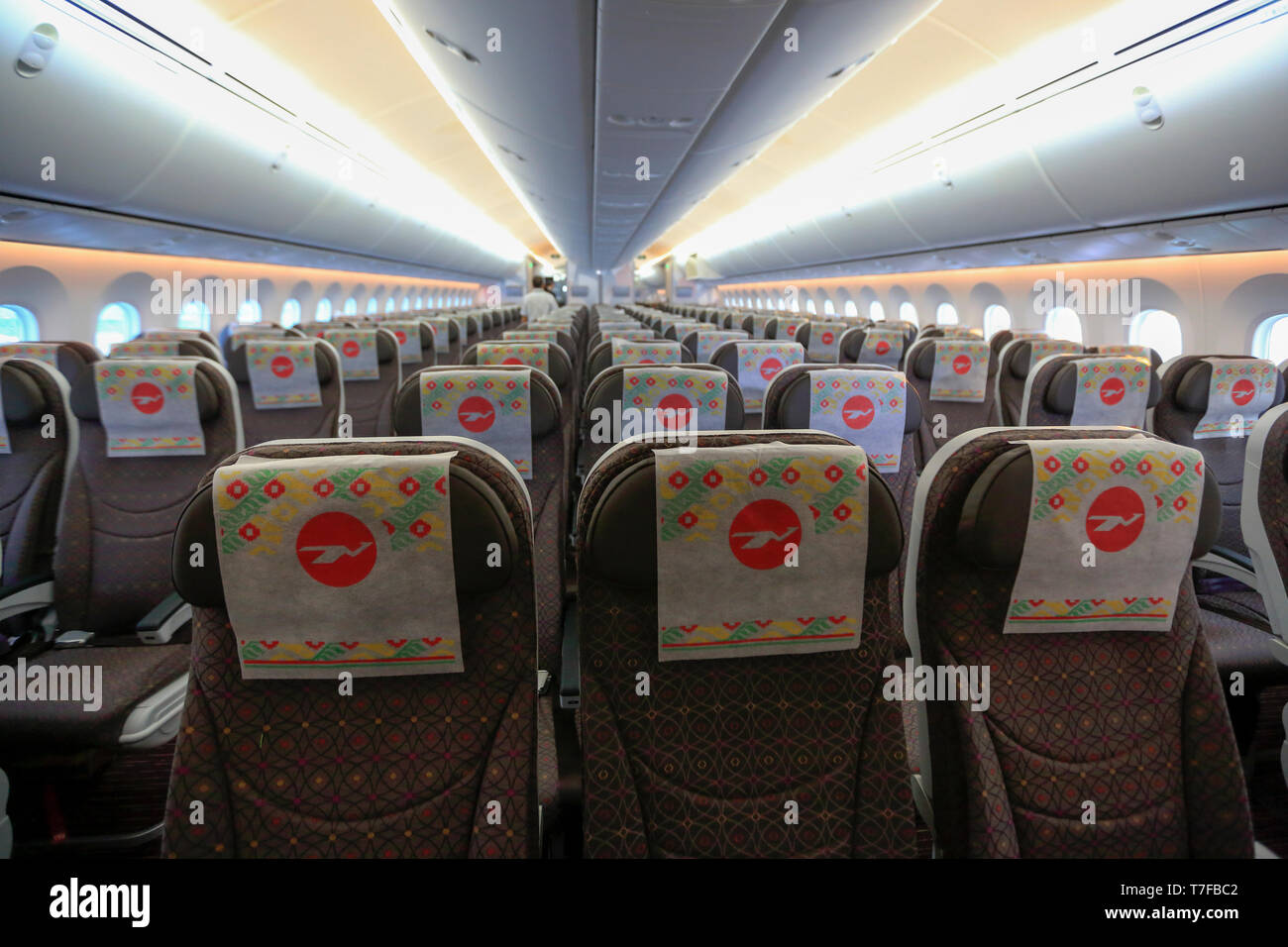 Economy Class Of Biman Bangladesh Airlines First Boeing 787