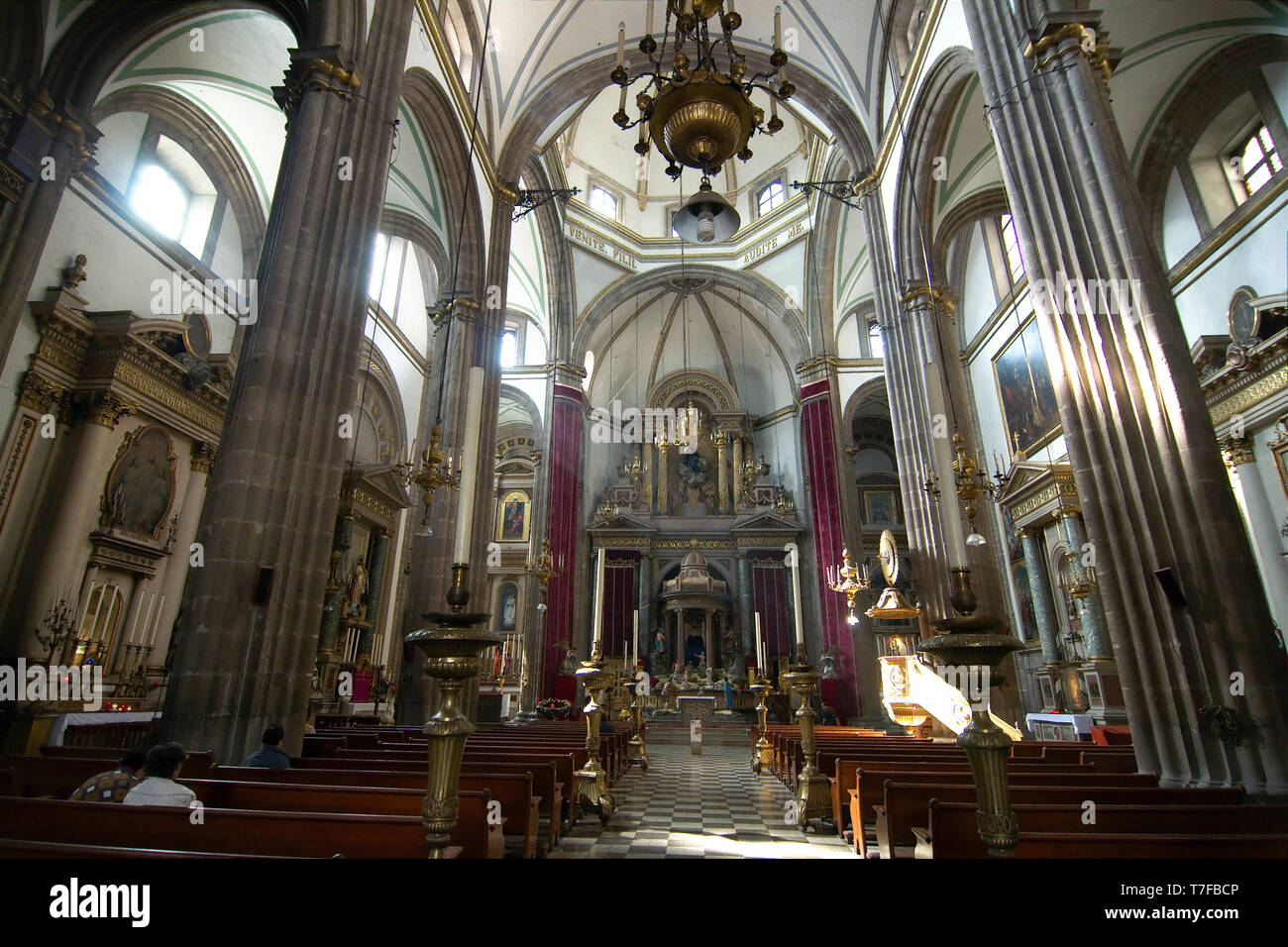Mexico City, Mexico 2019 The Temple of San Felipe Neri, commonly