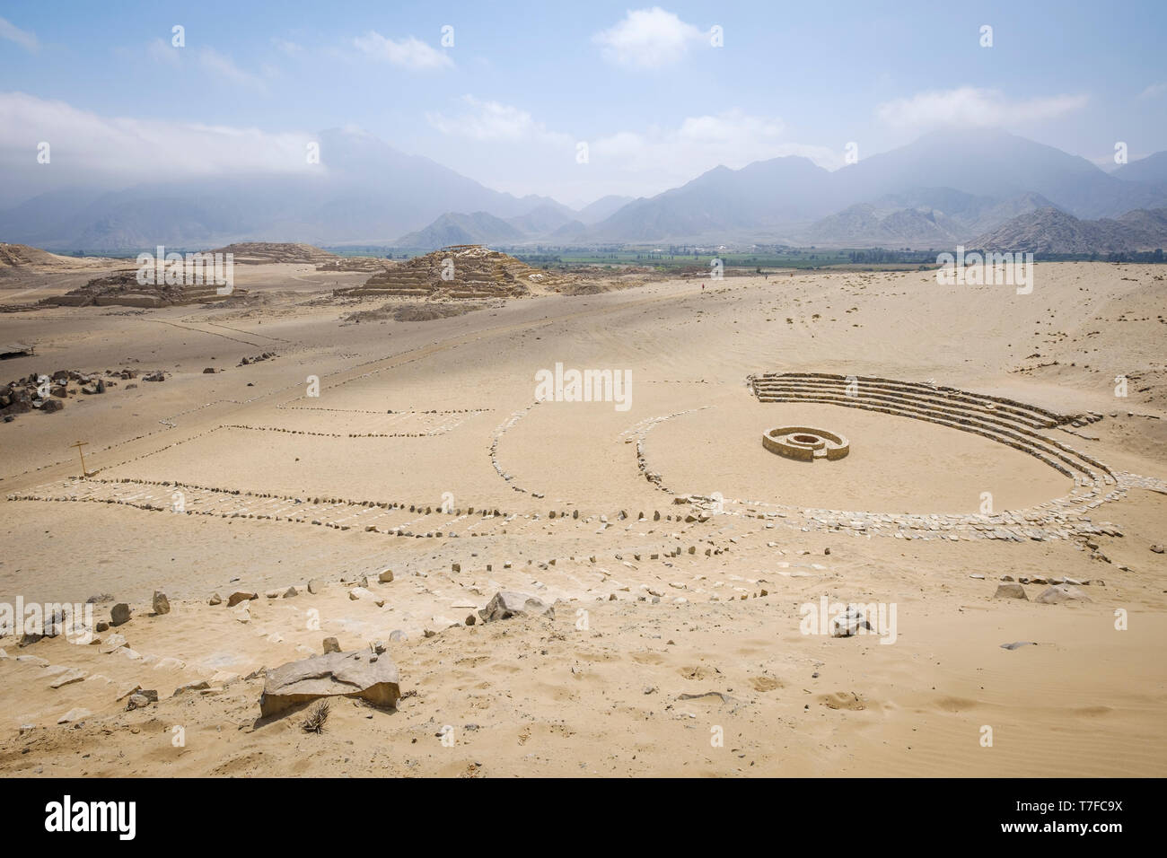 Caral Map The archaeological site of The Sacred City of Caral (or Caral-Supe ...