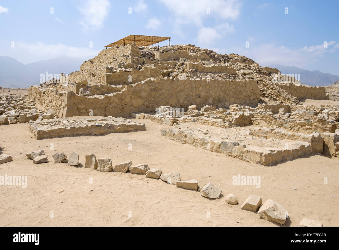 Caral Map The archaeological site of The Sacred City of Caral (or Caral-Supe ...