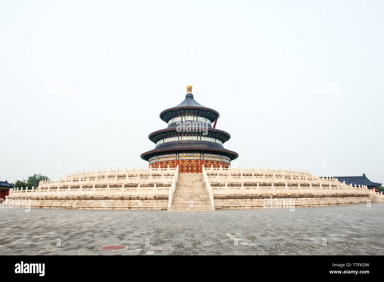 Beijing Tiantan Qinian Temple Stock Photo