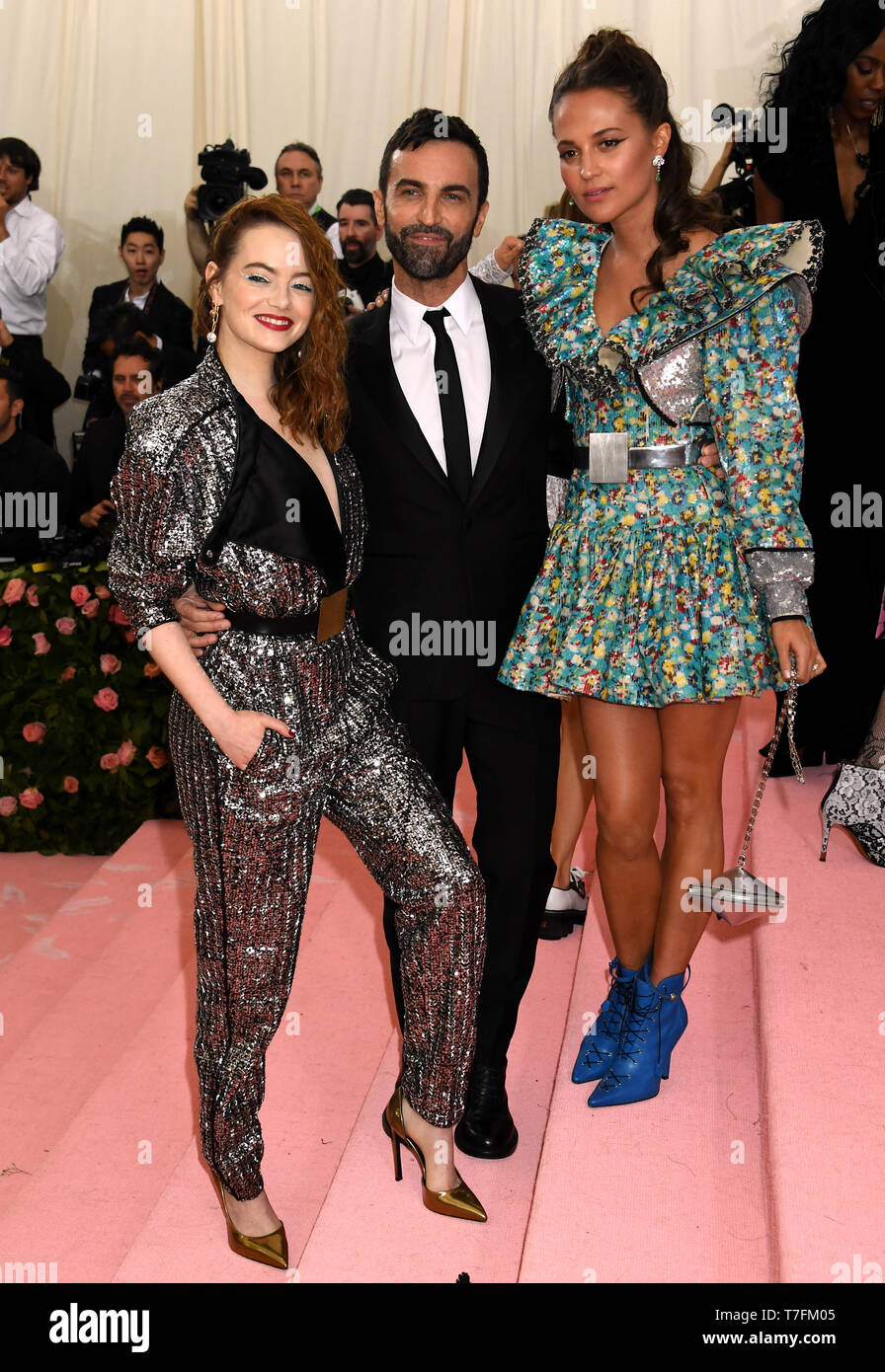 Emma Stone and Alicia Vikander attending the Metropolitan Museum of Art