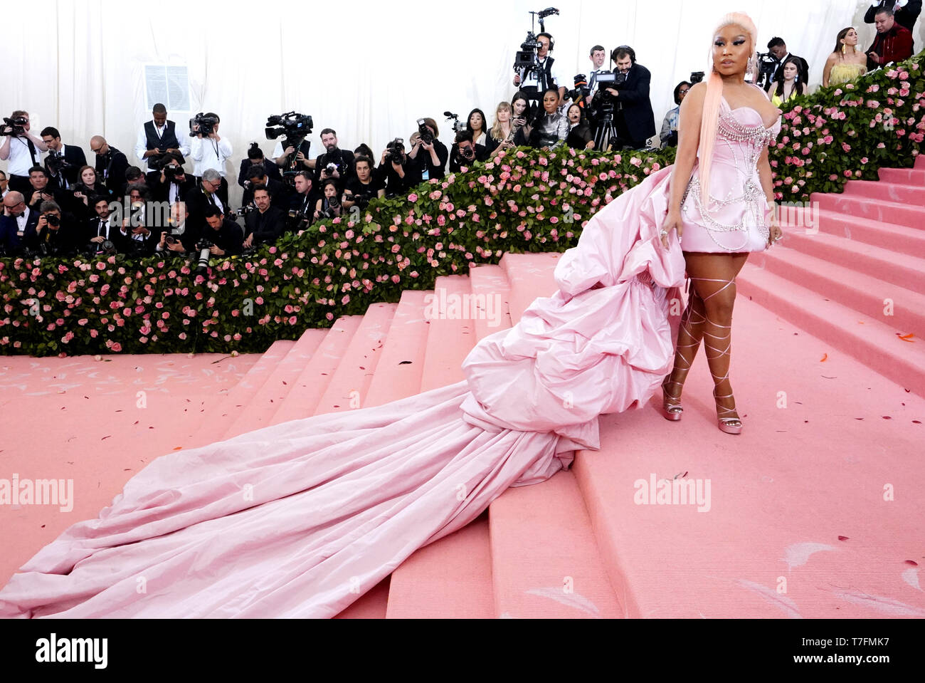 Nicki Minaj attends The 2019 Met Gala Celebrating Camp: Notes On Fashion at  The Metropolitan Museum of Art on May 06, 2019 in New York City. Photo by  Lionel Hahn/ABACAPRESS.COM Stock Photo -