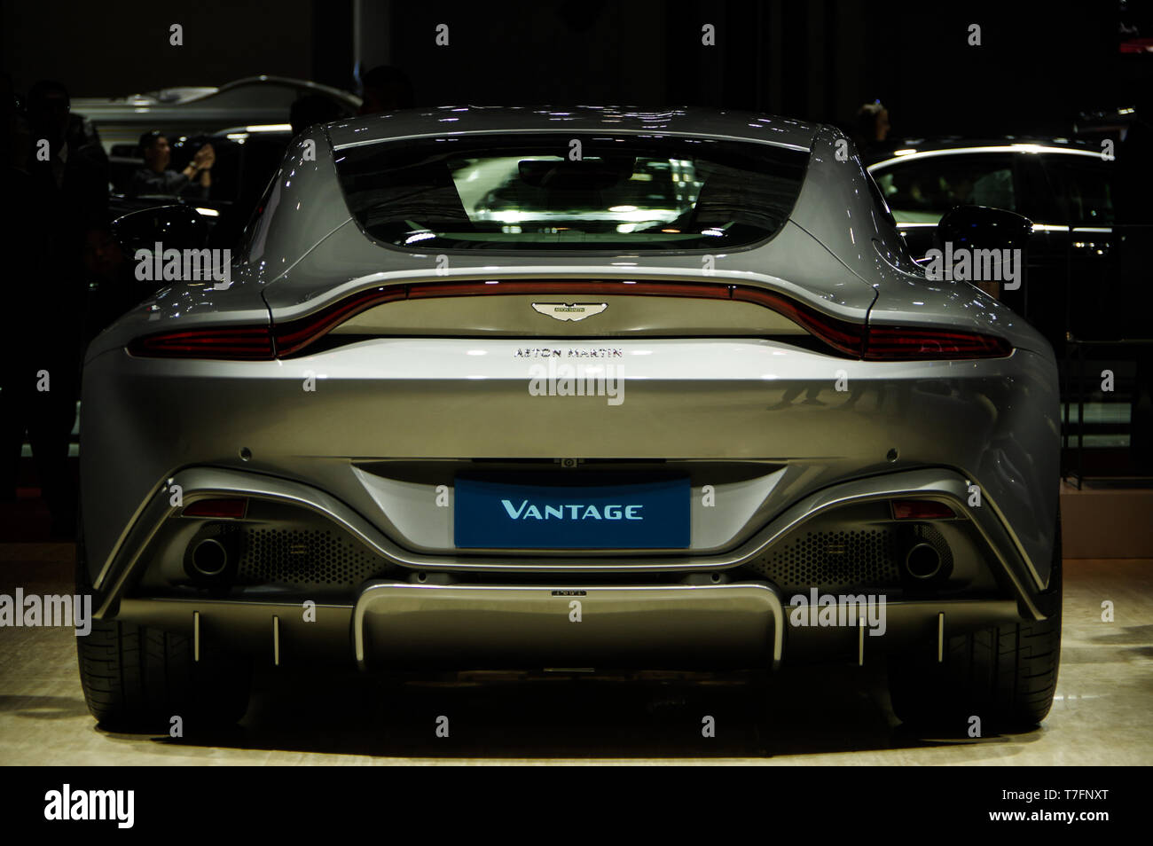 2019 Shanghai Auto Show Aston Martin Vantage rear view Stock Photo Alamy
