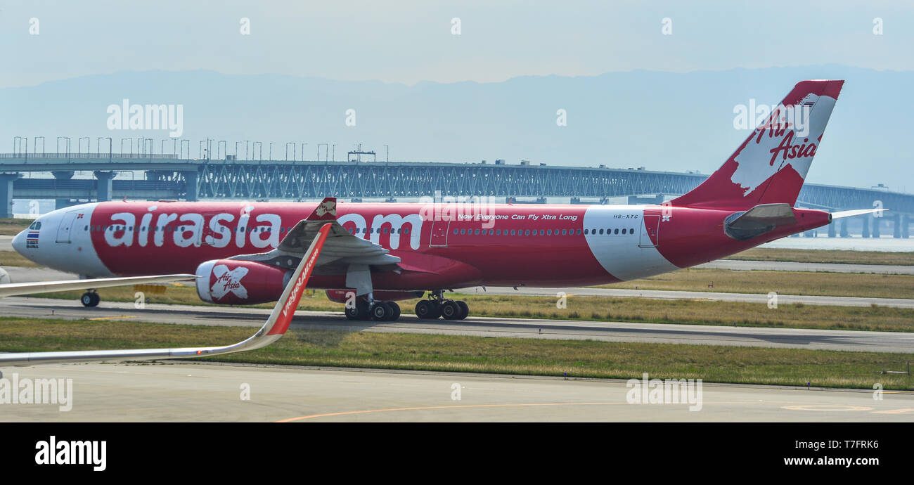 Osaka Japan Apr 19 2019 Hs Xtc Thai Airasia X Airbus