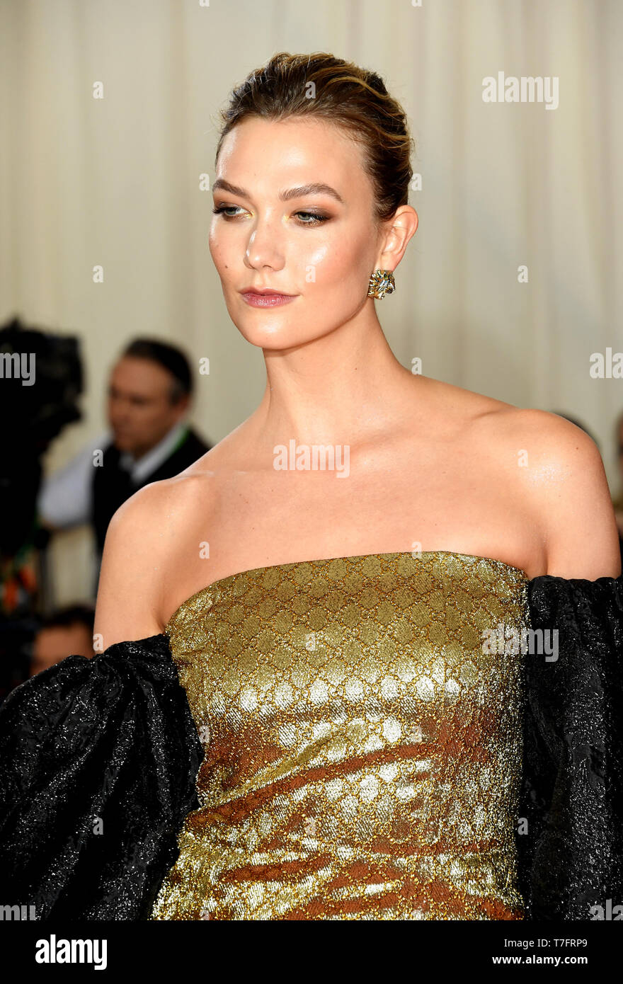Karlie Kloss attending the Metropolitan Museum of Art Costume Institute