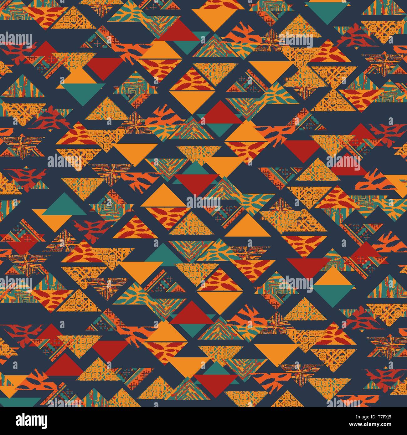 Tribal 10x15 FT Photography Backdrop Striped Abstract Pattern with Creative Triangles Artwork Background for Kid Baby Boy Girl Artistic Portrait Photo Shoot Studio Props Video Drape Vinyl