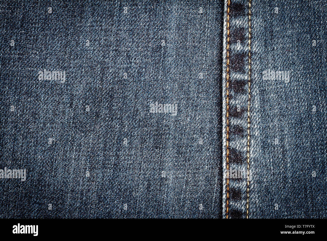 Black jeans texture. Denim jeans fabric background with a seam Stock ...