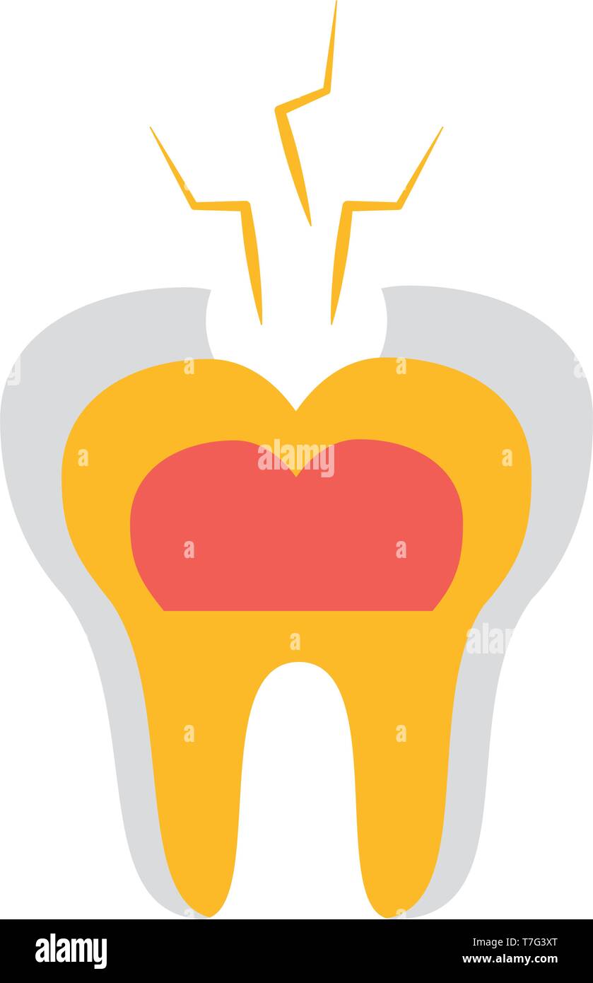 Tooth broken dental care Stock Vector Image & Art - Alamy