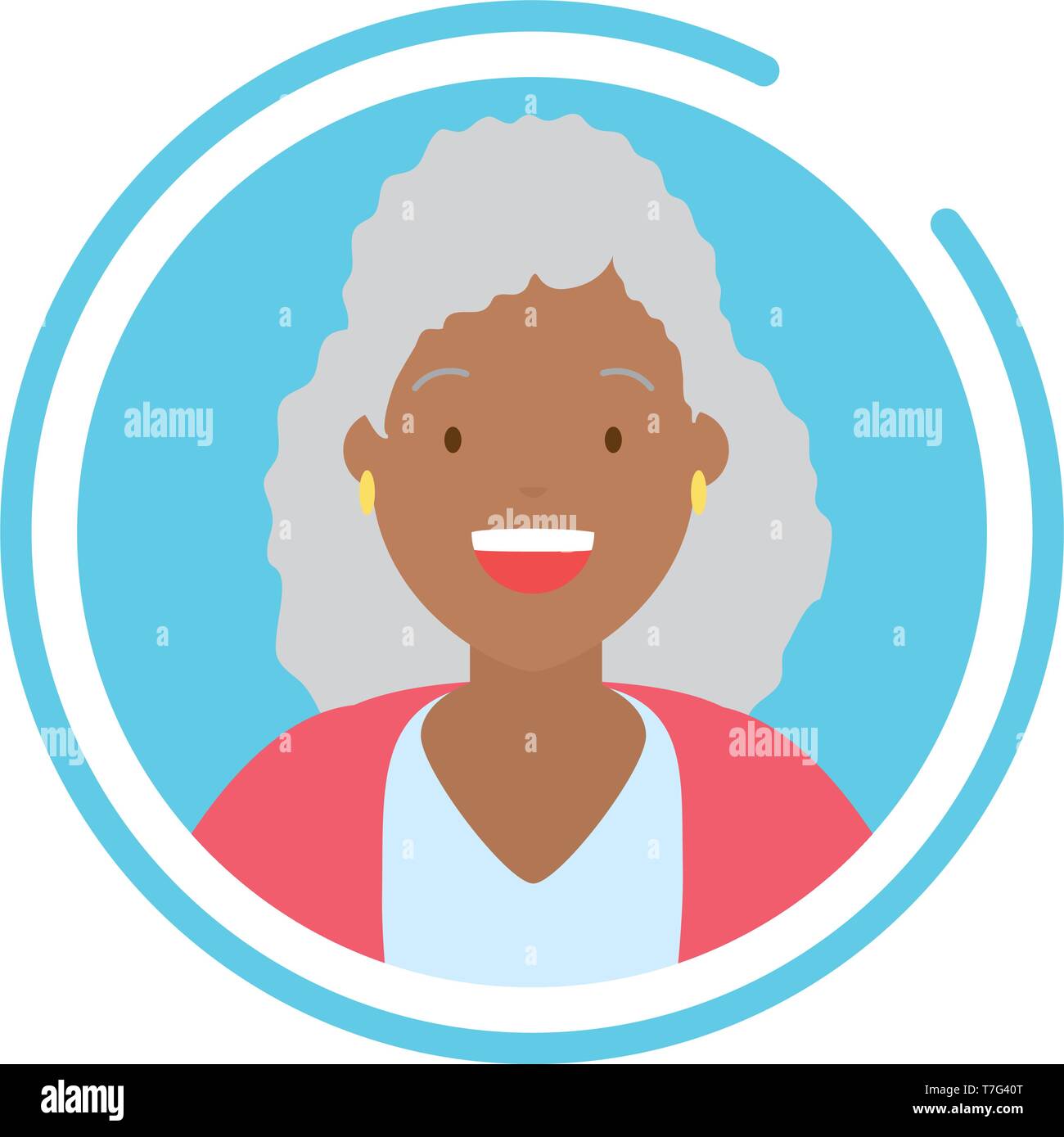 woman portrait round icon Stock Vector Image & Art - Alamy