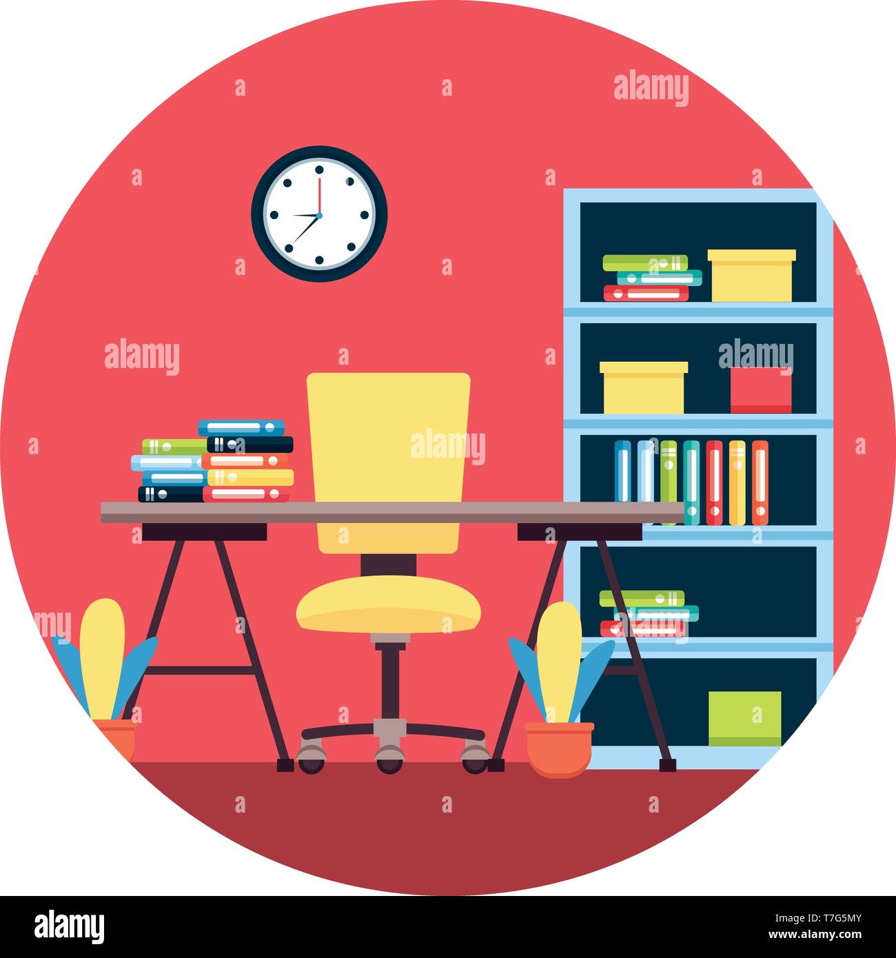 workplace office furniture Stock Vector Image & Art Alamy