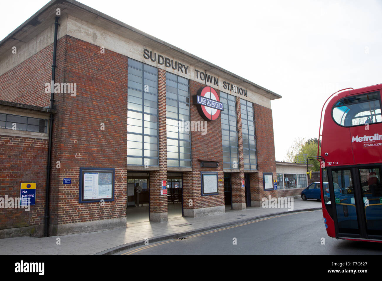 Sudbury Town Underground Station exterior Stock Photo Alamy