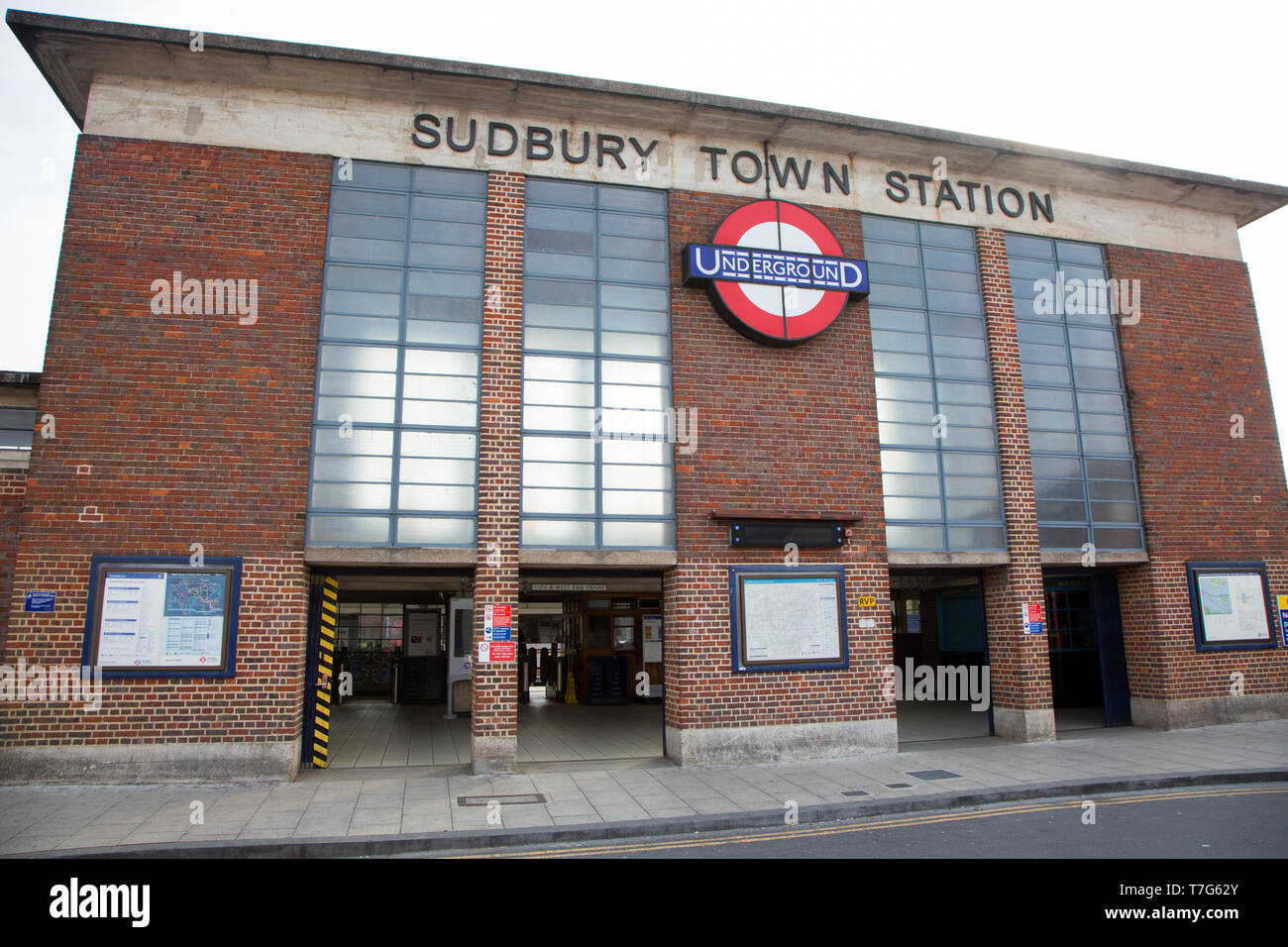 Sudbury Town Underground Station exterior Stock Photo Alamy