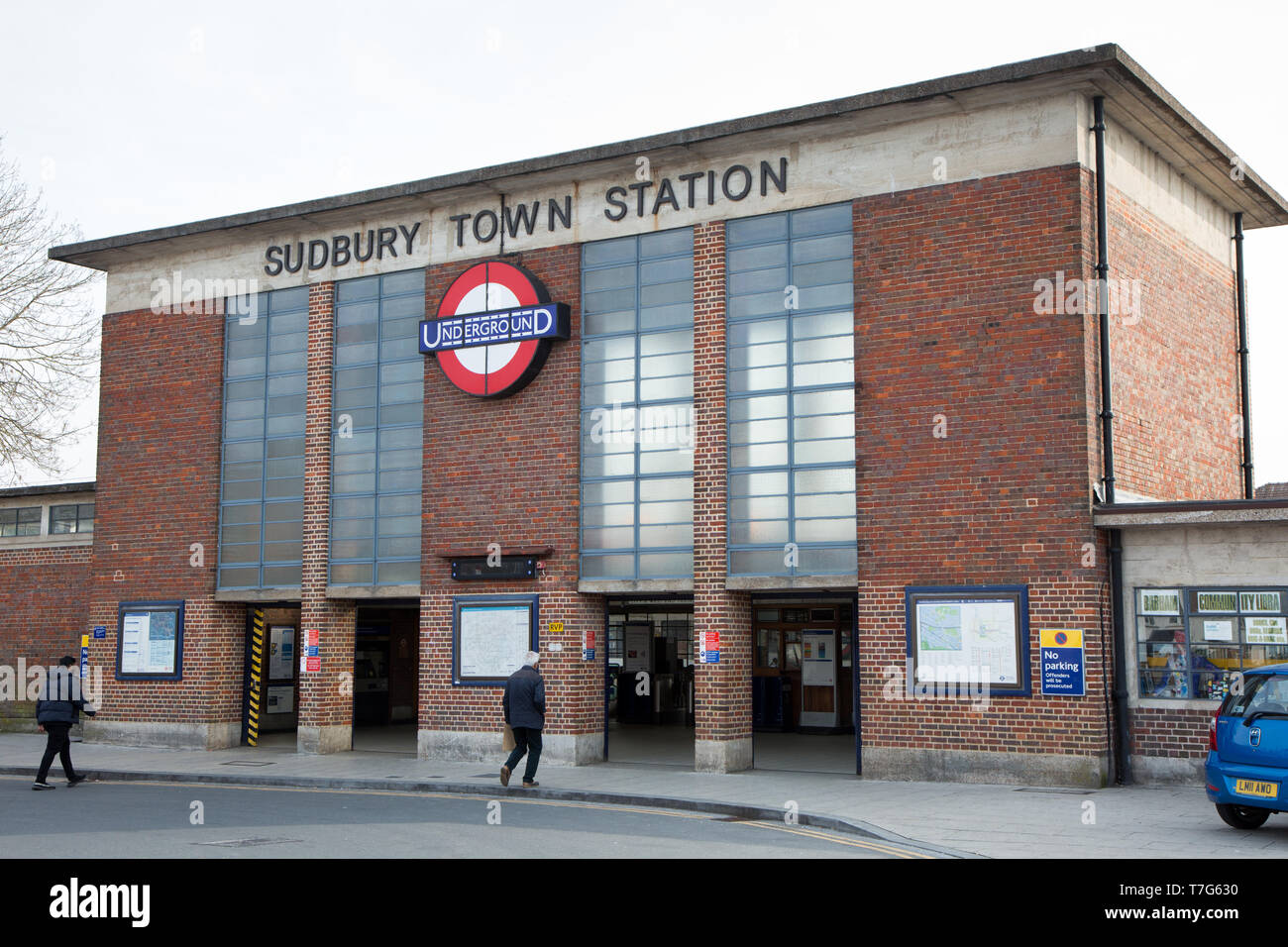 Sudbury Town Underground Station exterior Stock Photo Alamy