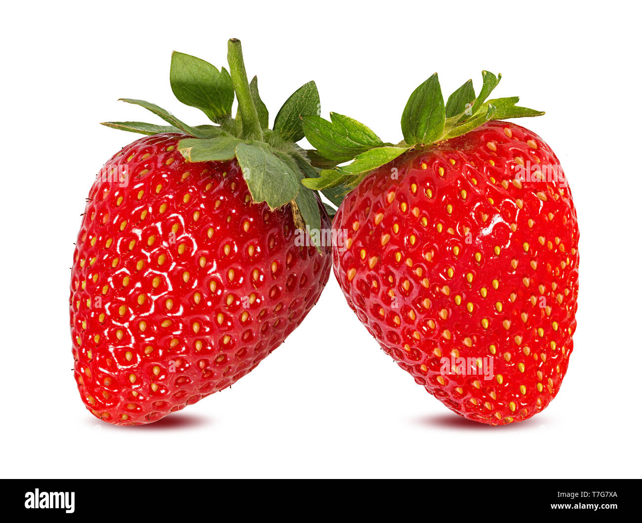 Strawberry isolated on white background Stock Photo - Alamy
