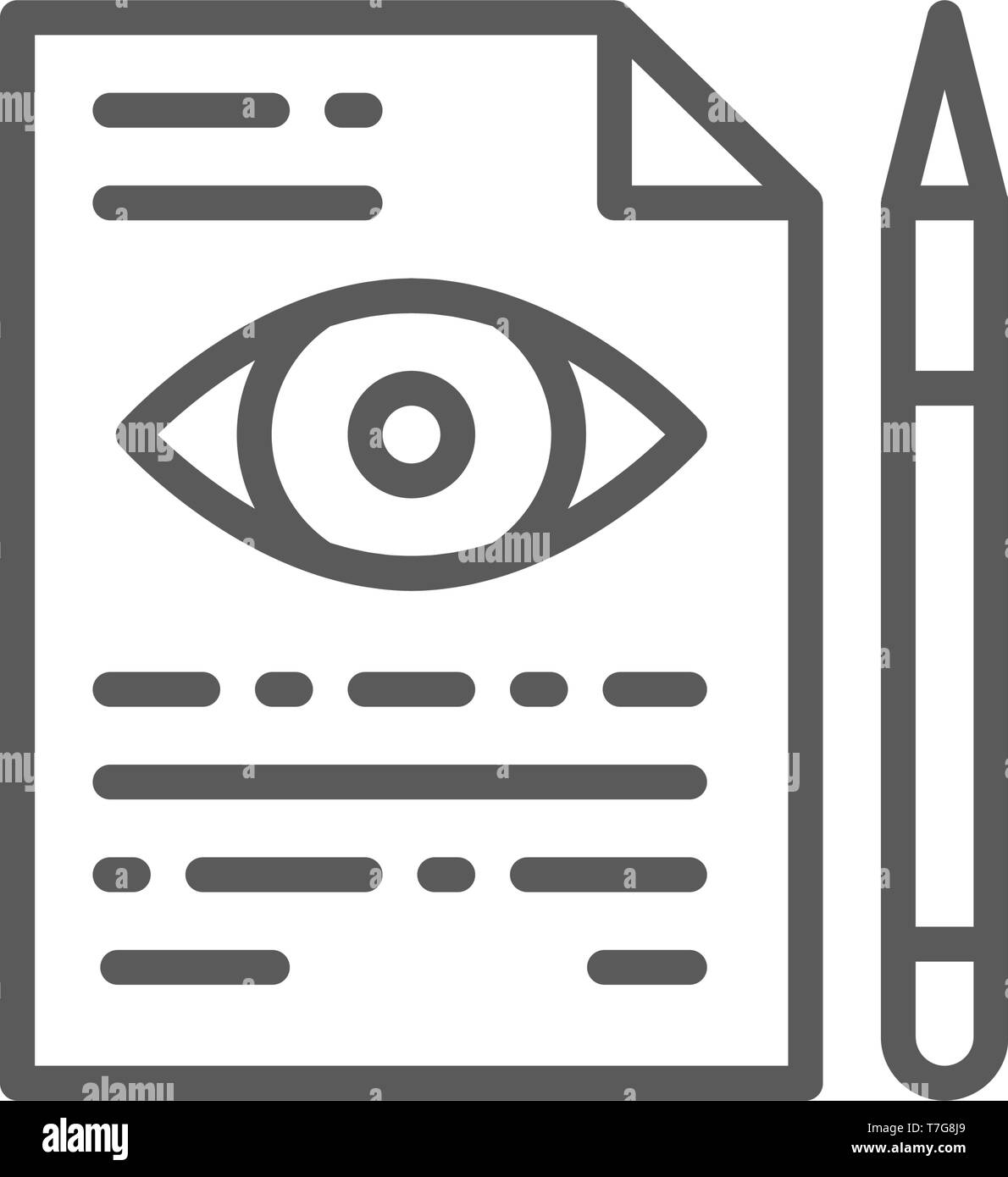 Eye doctor prescription line icon Stock Vector Image & Art Alamy
