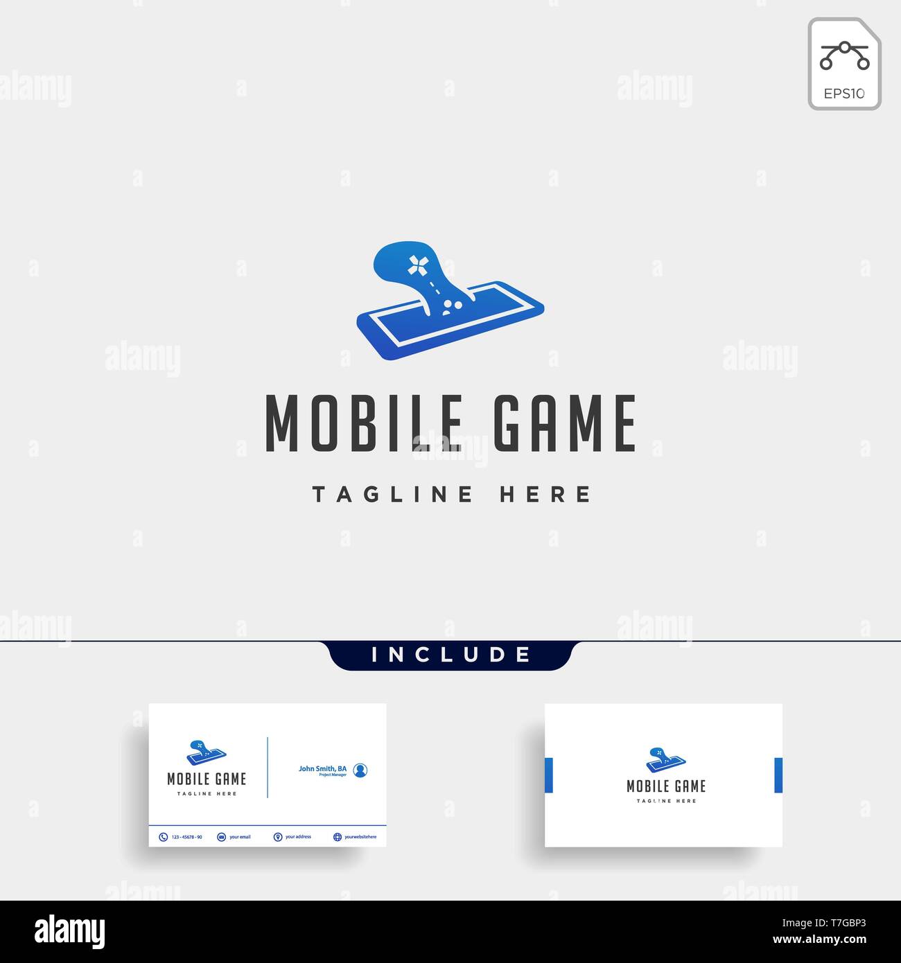 mobile phone design template animal concept controller - vector Stock Vector
